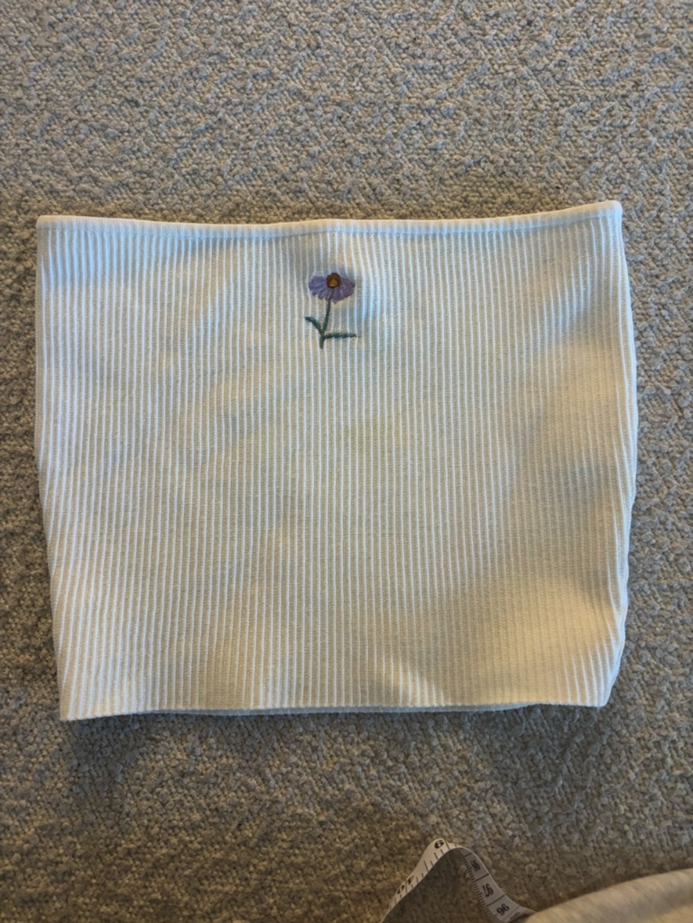 Pacsun Lottie Moss Ribbed White Stretchy Tube Top